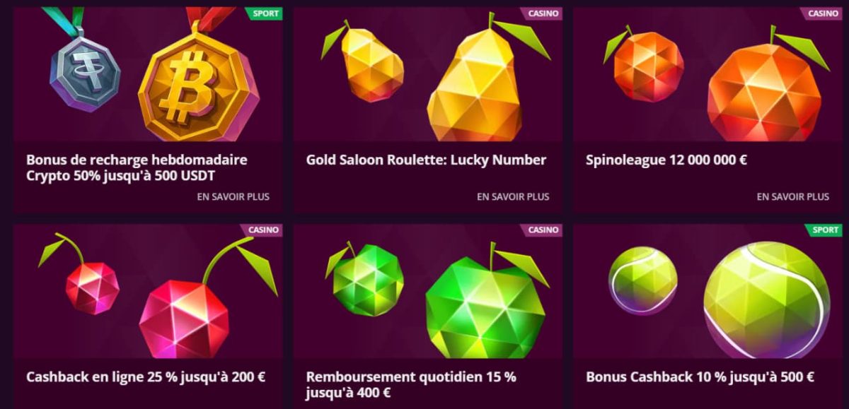 Promotions Malina 2026 - Cashback, VIP, Bonus Crab image 3